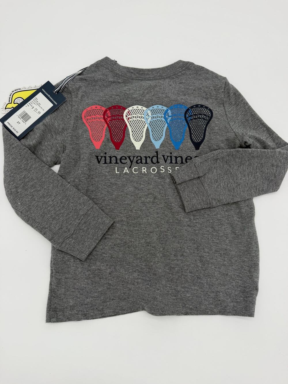 Vineyard vines long sleeve lacrosse graphic tee 3t NEW